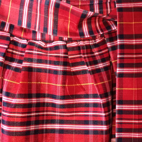 'Crown & Ivy' Taran Plaid Holiday Skirt 8 Fully Lined with Pockets EUC - Picture 4 of 13